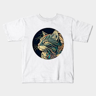 Cool Cat Colorful - Cat Kitten Lover Kids T-Shirt